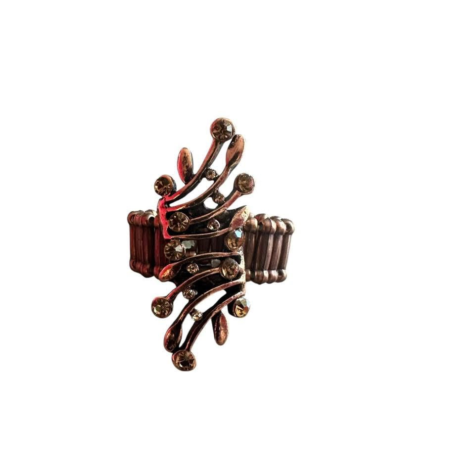 BRONZE TONE STRETCH FASHION RING 225