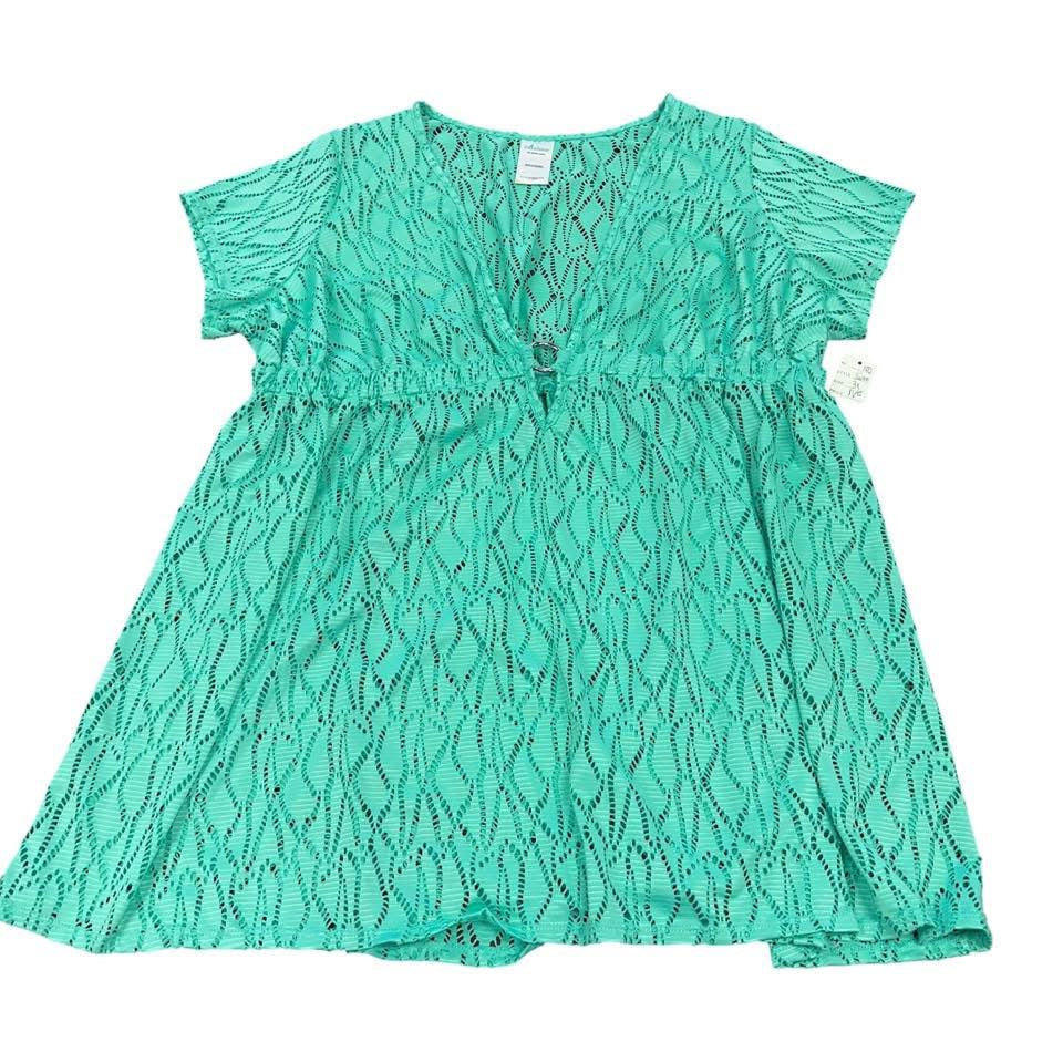 CATALINA TEAL SWIMSUIT COVERUP 3X