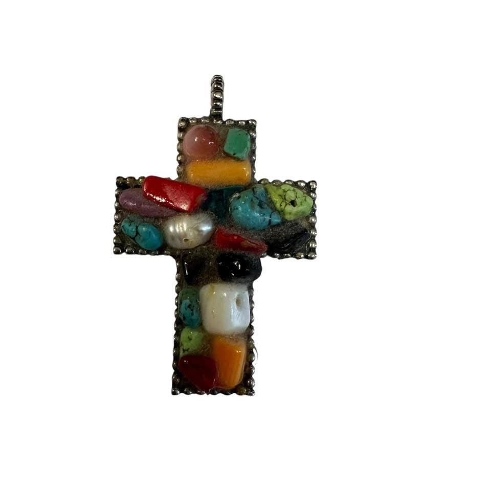 HHHENTERPRICES STONE CROSS PENDANT 164