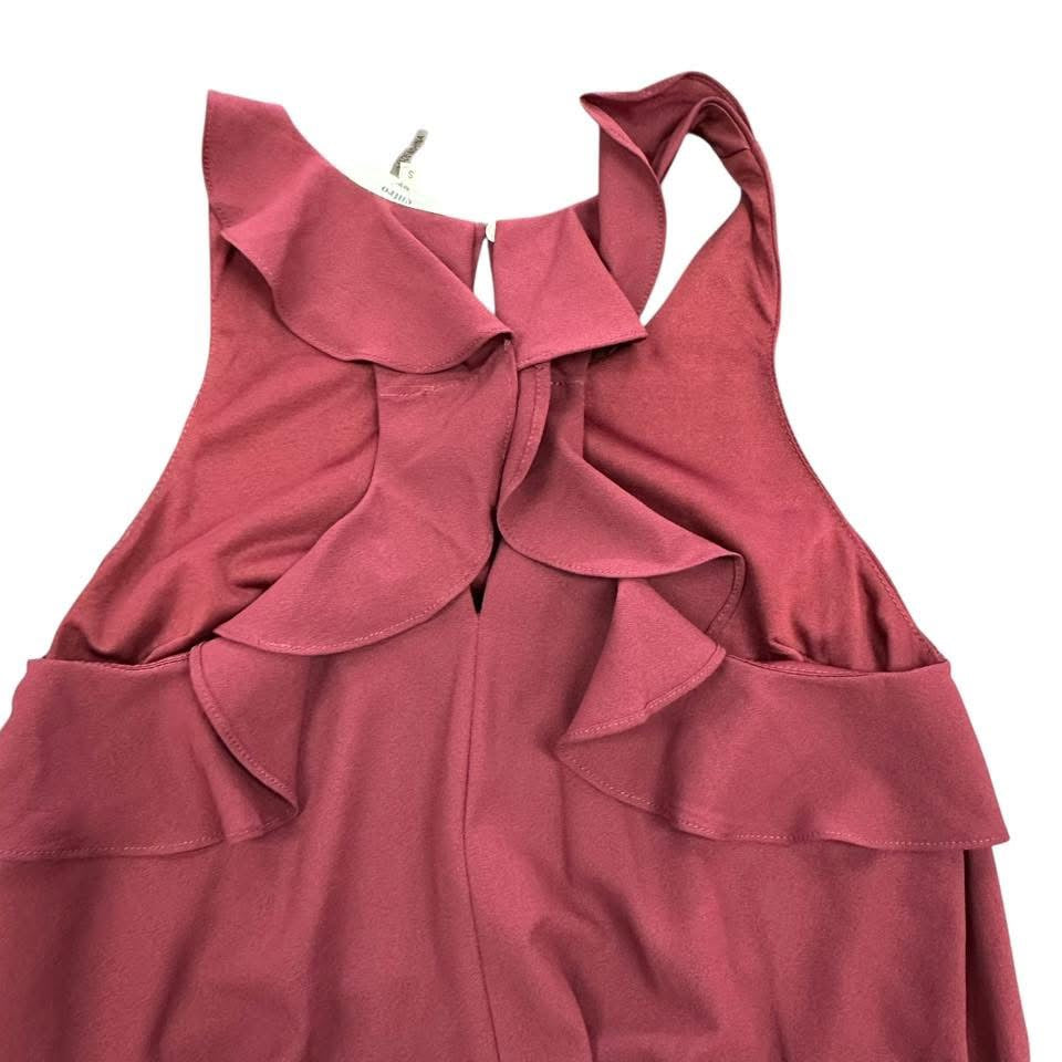 ENTRO MAROON DRESS 139 SMALL