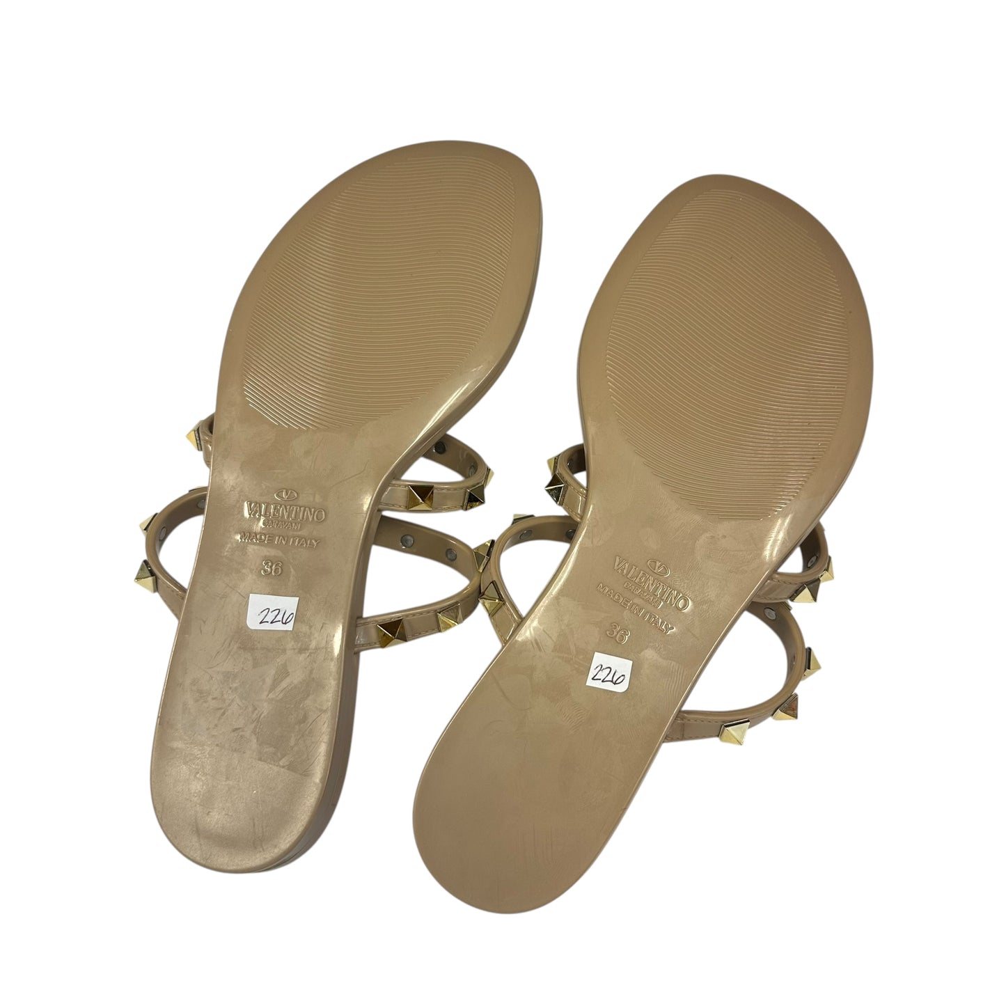 VALENTINO ROCK STUDDED JELLY SANDALS 226 Sz 36 / 6