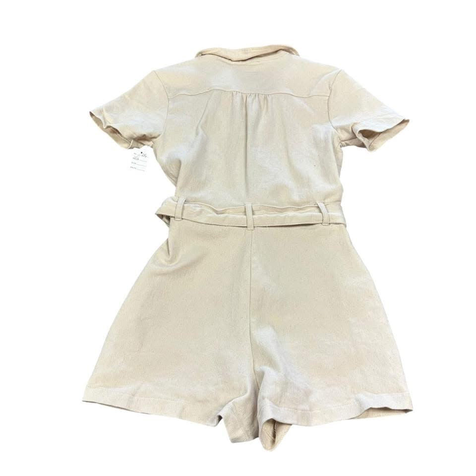 DAY + MOON BEIGE DENIM ROMPER 215 SMALL
