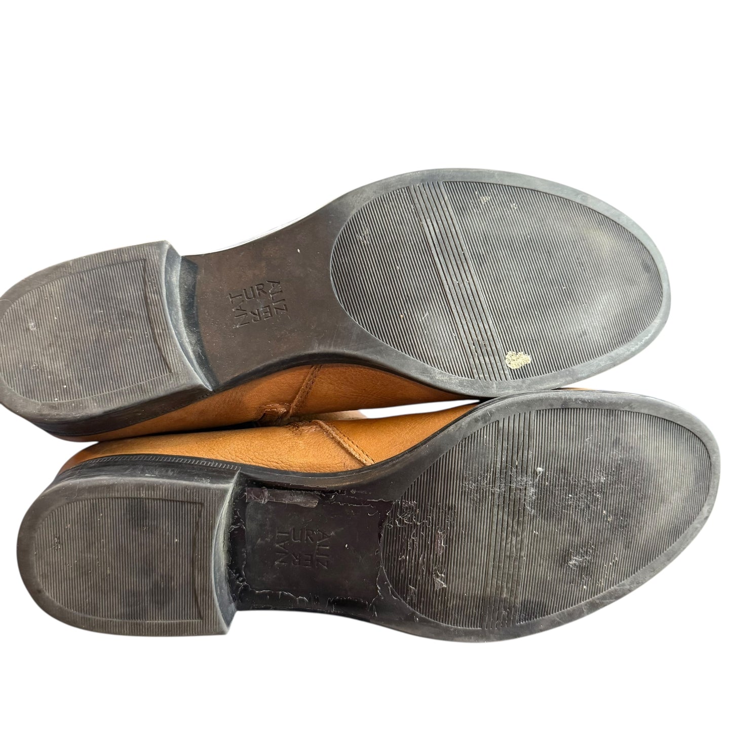 NATURALIZER JUNE BROWN LEATHER KNEE HIGH BOOTS 100 SZ 9.5