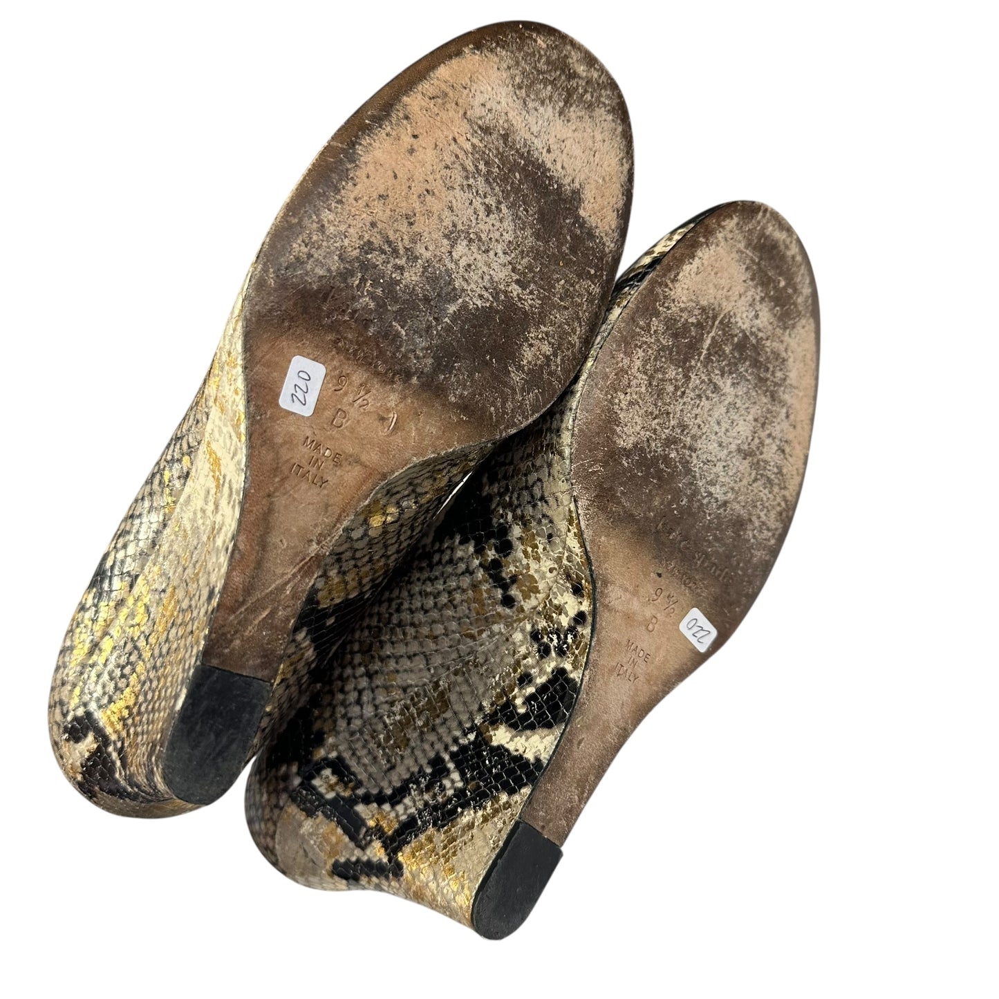 KATE SPADE LEATHER SNAKESKIN WEDGES 220 Sz 9.5