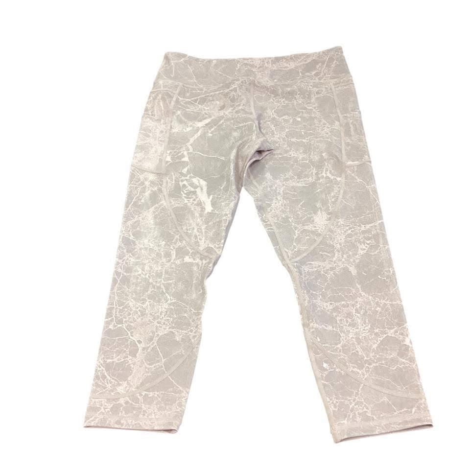 ZYIA ACTIVE LIGHT PINK GRAY LEGGINGS 123 SZ 16/18