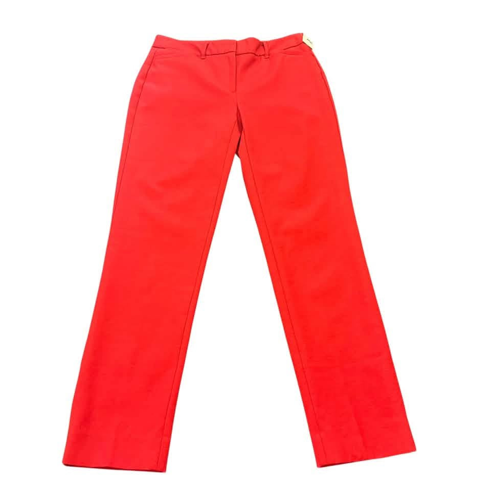 WHBM THE SLIM RED TROUSERS 261 SZ 2
