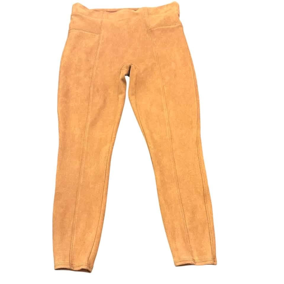 SPANX FAUX SUEDE LEGGINGS 100 LARGE