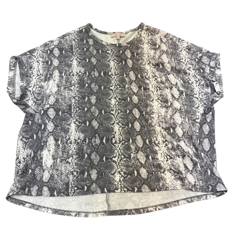 PHILOSOPHY SNAKESKIN FLEECE LIKE TOP 100 1X