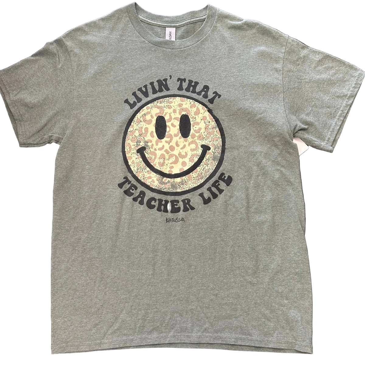 GREEN TEACHER LIFE T-SHIRT 100 MEDIUM