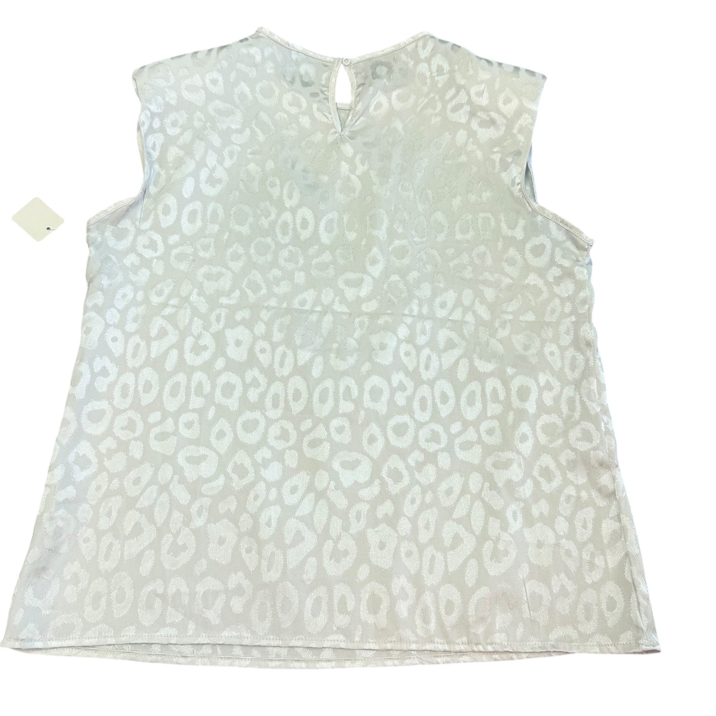 SHEIN WHITE ANIMAL PRINT BLOUSE 192 MEDIUM