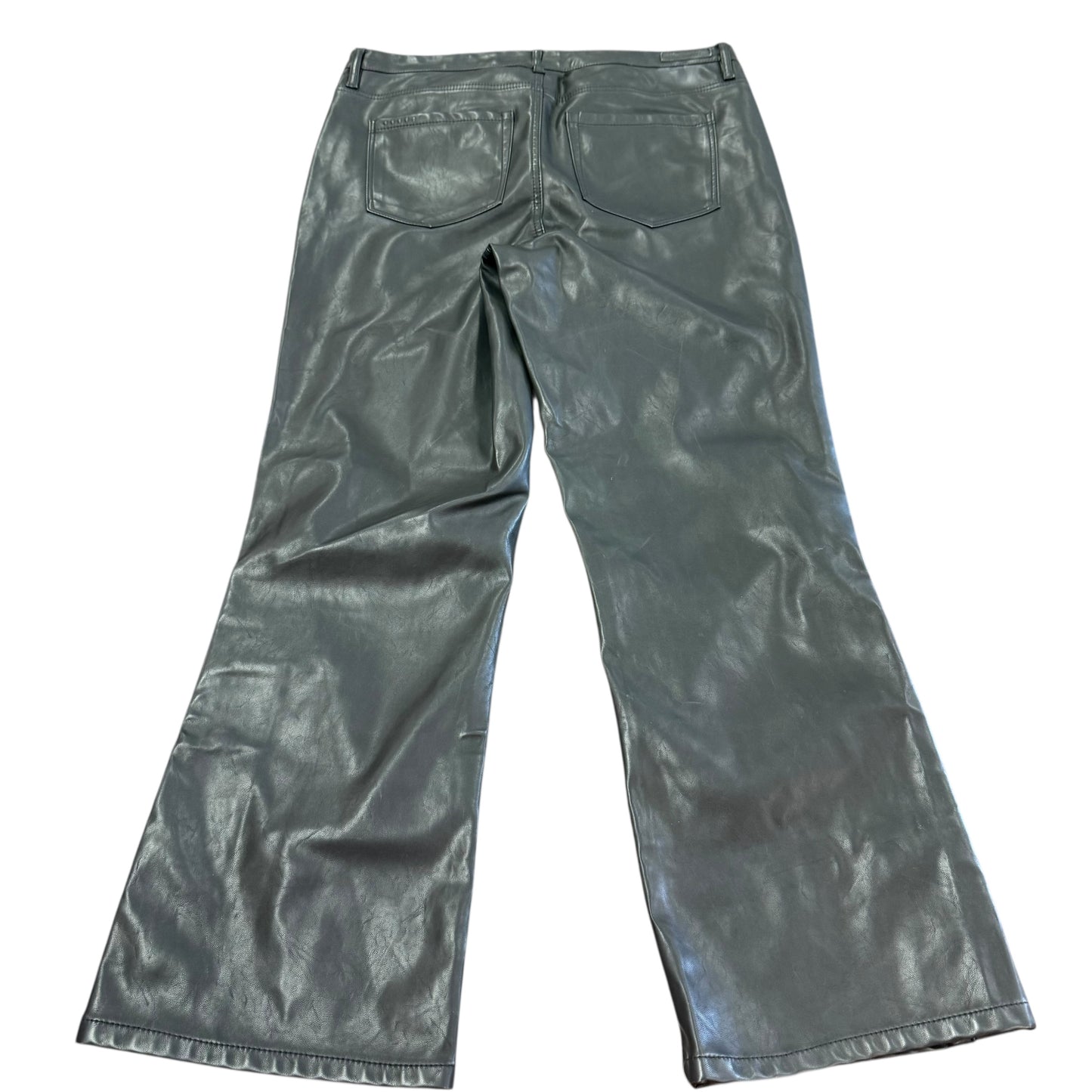 BLANKNYC FAUX LEATHER WIDE LEG ANKLE PANTS 100 SZ 30