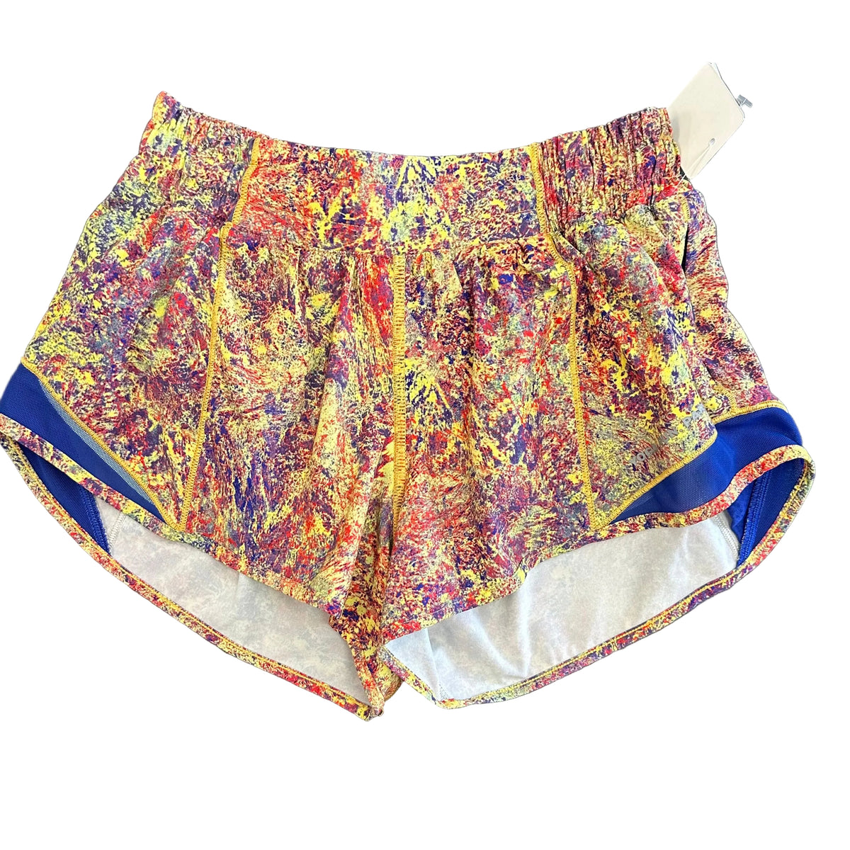 LULULEMON HOTTIE SHORTS COLORFUL LINER 196 SIZE 4