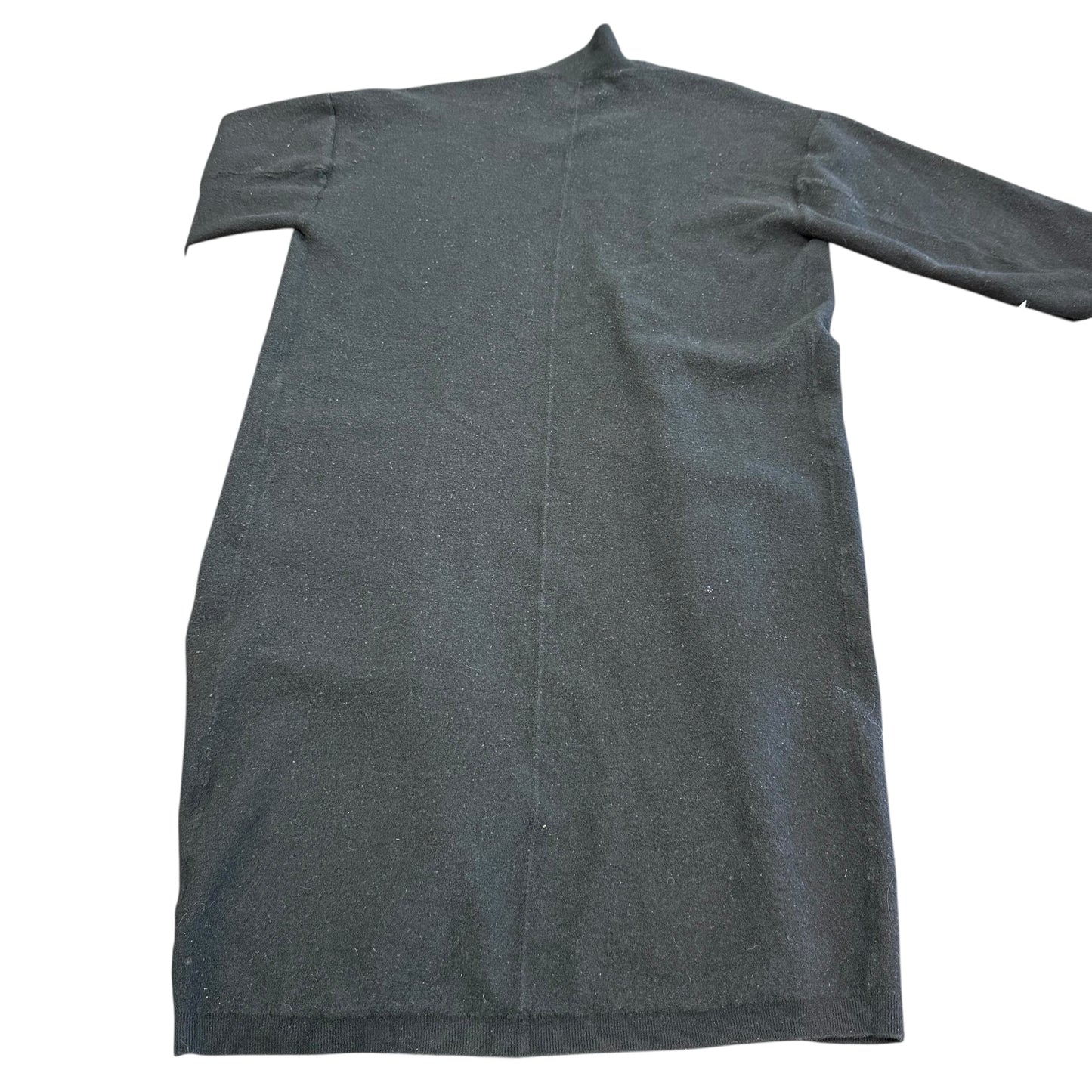 WILFRED FREE BLACK MERINO WOOL KNITTED DUSTER CARDIGAN 100 SMALL