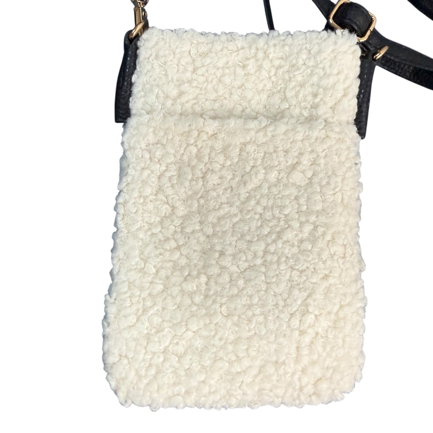 KEDZIE PHONE CROSSBBODY BAG WHITE SHERPA 100