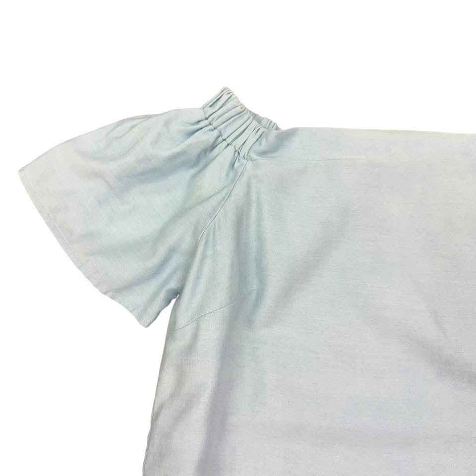 ENGLISH FACTORY CHAMBRAY DRESS 87 MEDIUM