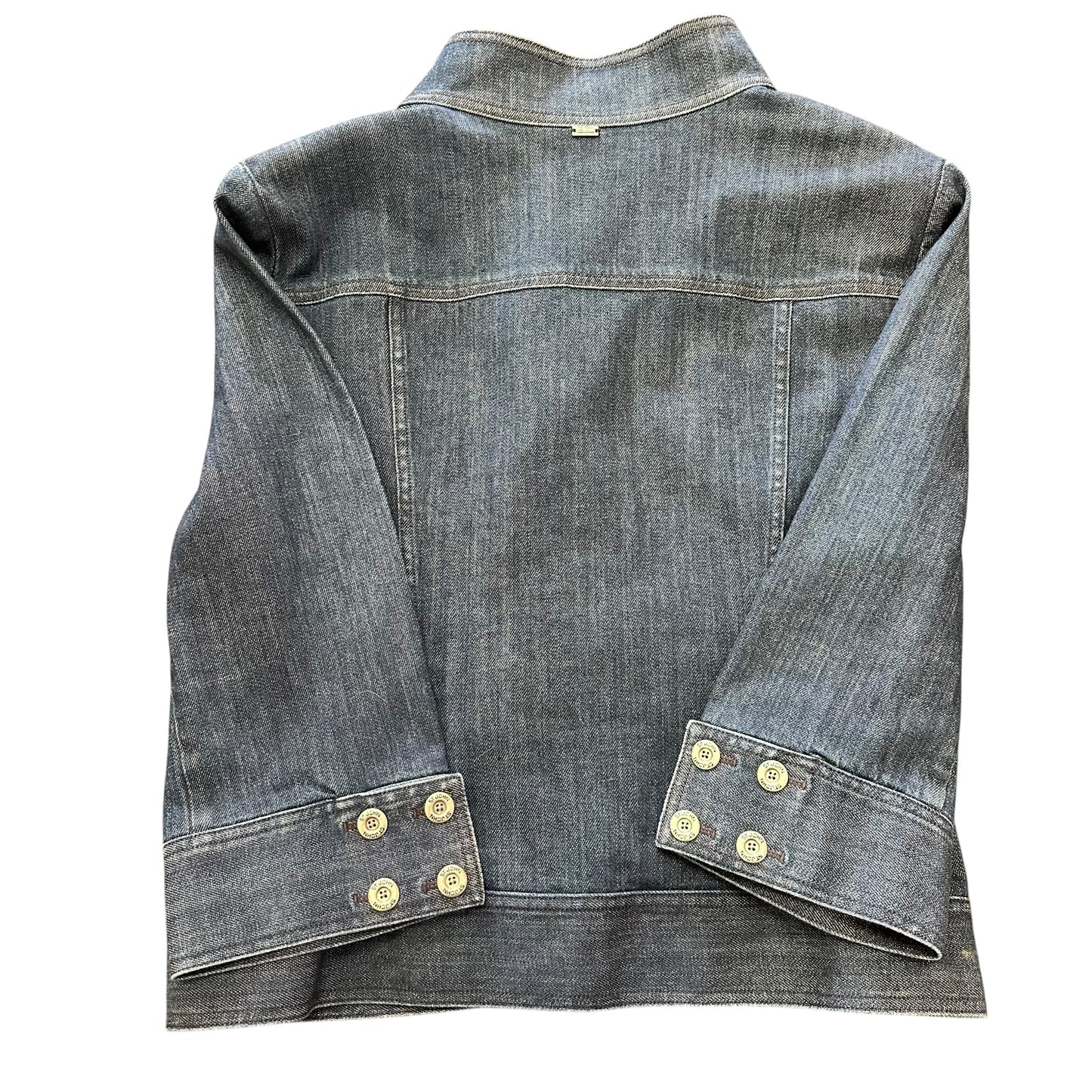 ST. JOHN DENIM ZIP UP BLAZER 100 XL