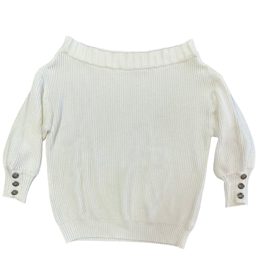 MAZIK BEIGE OFF SHOULDER SWEATER 7 LARGE