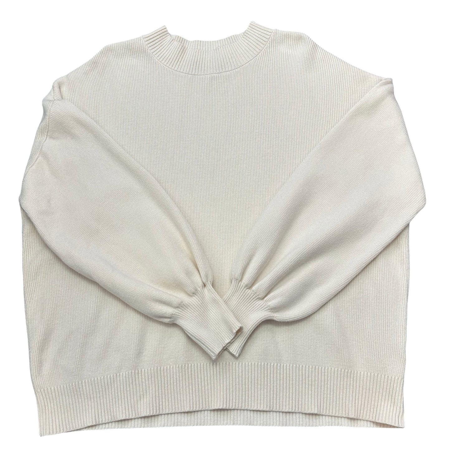 ZESICA BEIGE RIBBED SWEATER 286 2XL