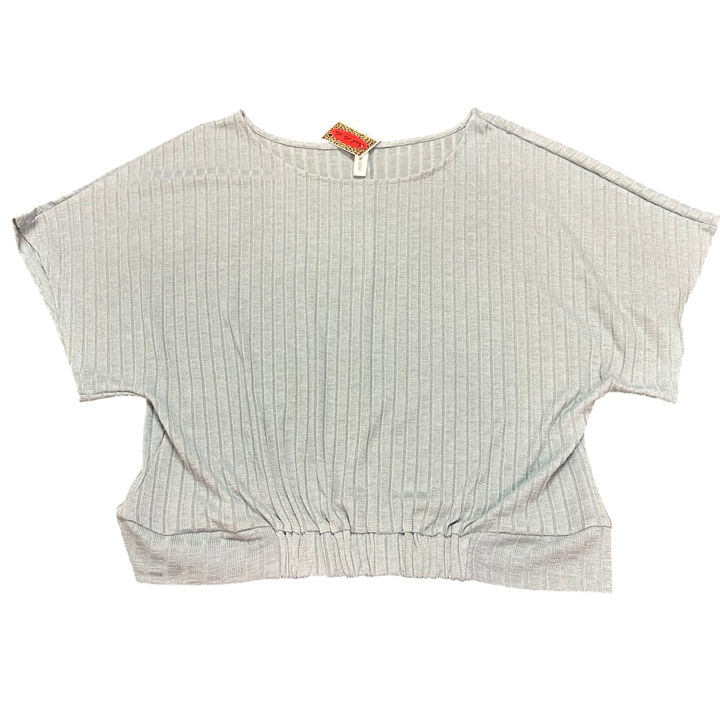 WISHLIST BLUE RIBBED TOP NWT 100 LARGE