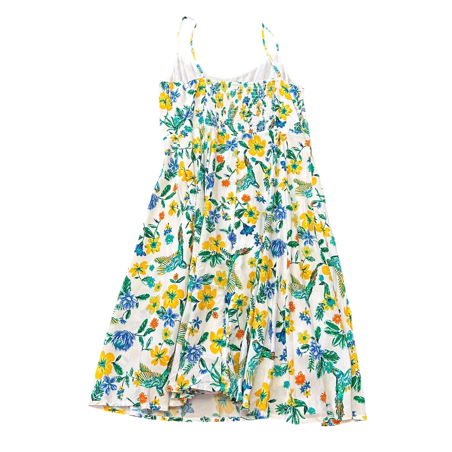 OLD NAVY WHITE FLORAL TROPICAL DRESS NWT 100 MEDIUM