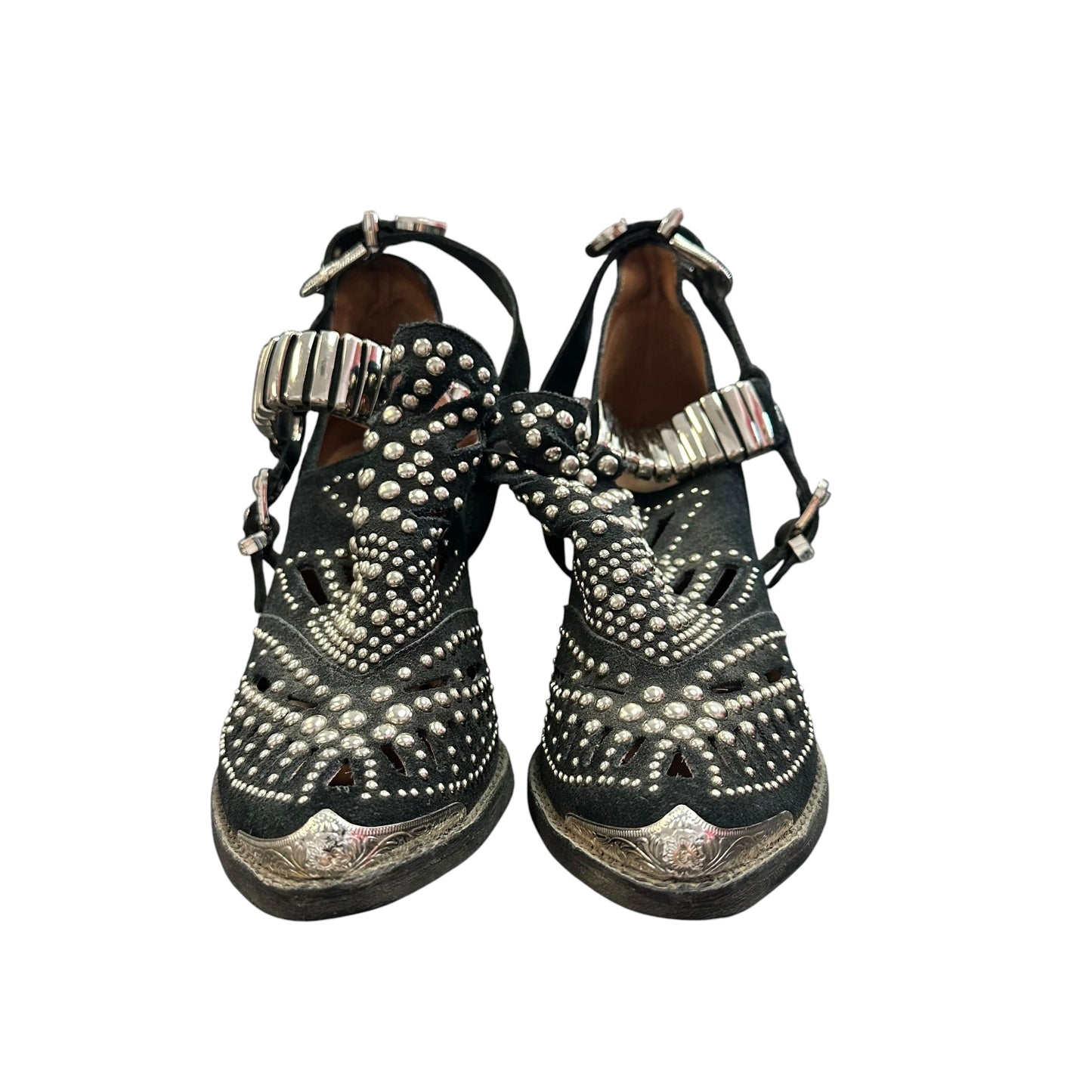 JEFFREY CAMPBELL CALHOUN 4 WESTERN STUDDED BOOTS 122 SZ 6