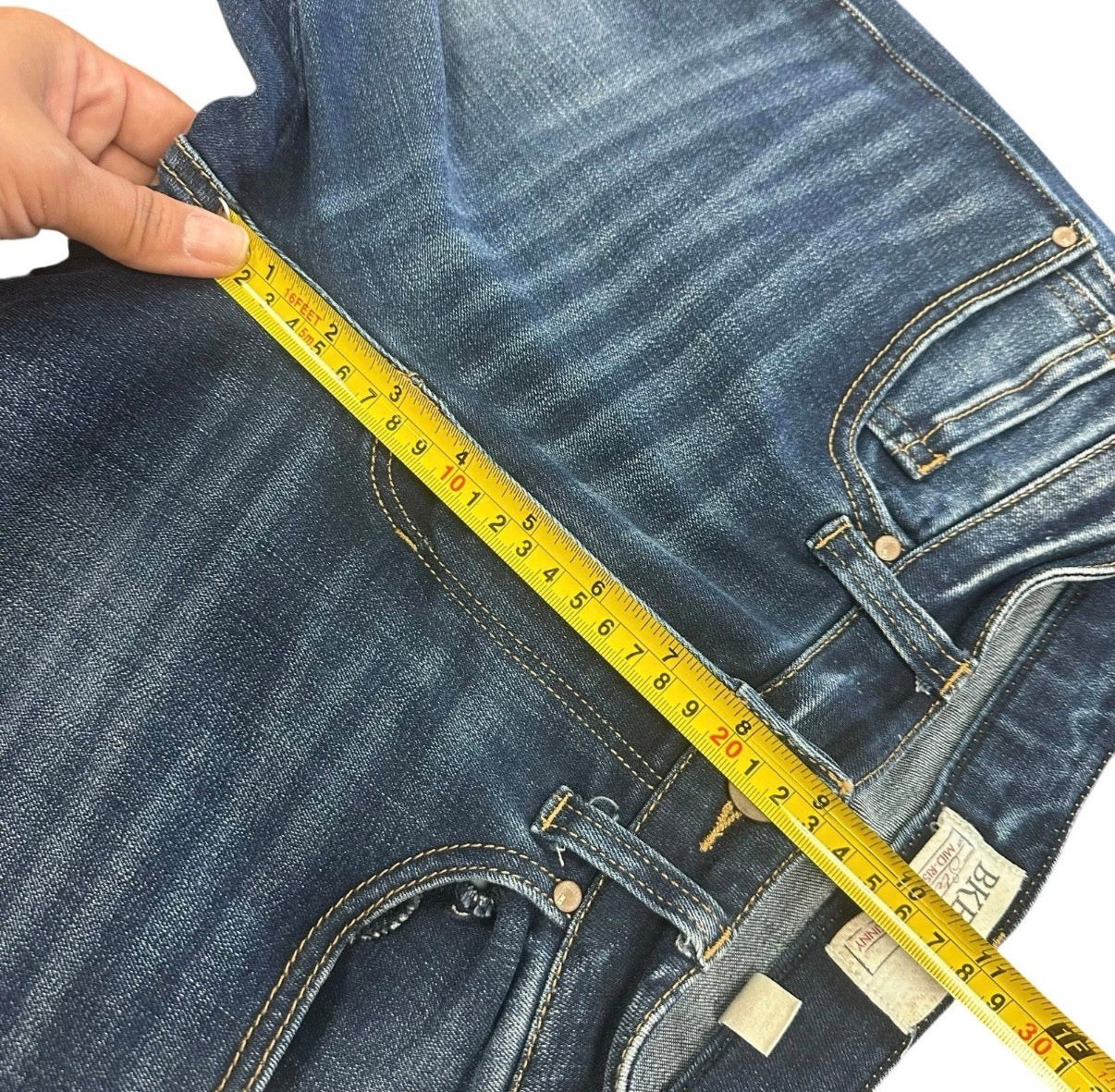 BKE DENIM WOMENS JEANS SZ 29 STELLA MID RISE ANKLE SKINNY STRETCH