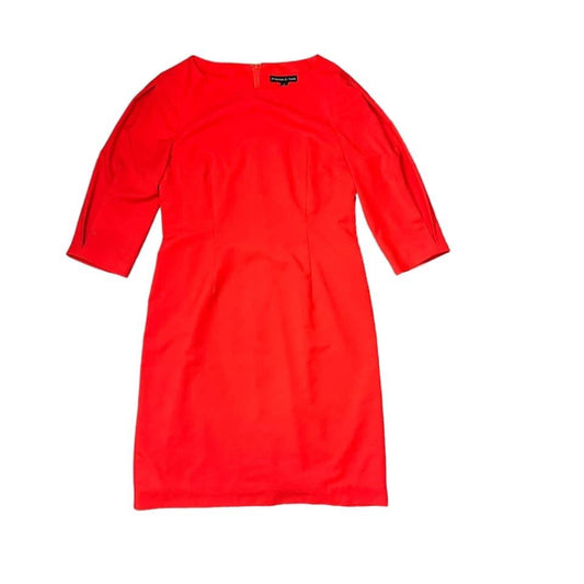 PRESTON YORK - RED SHIFT DRESS - SZ 8  - 100