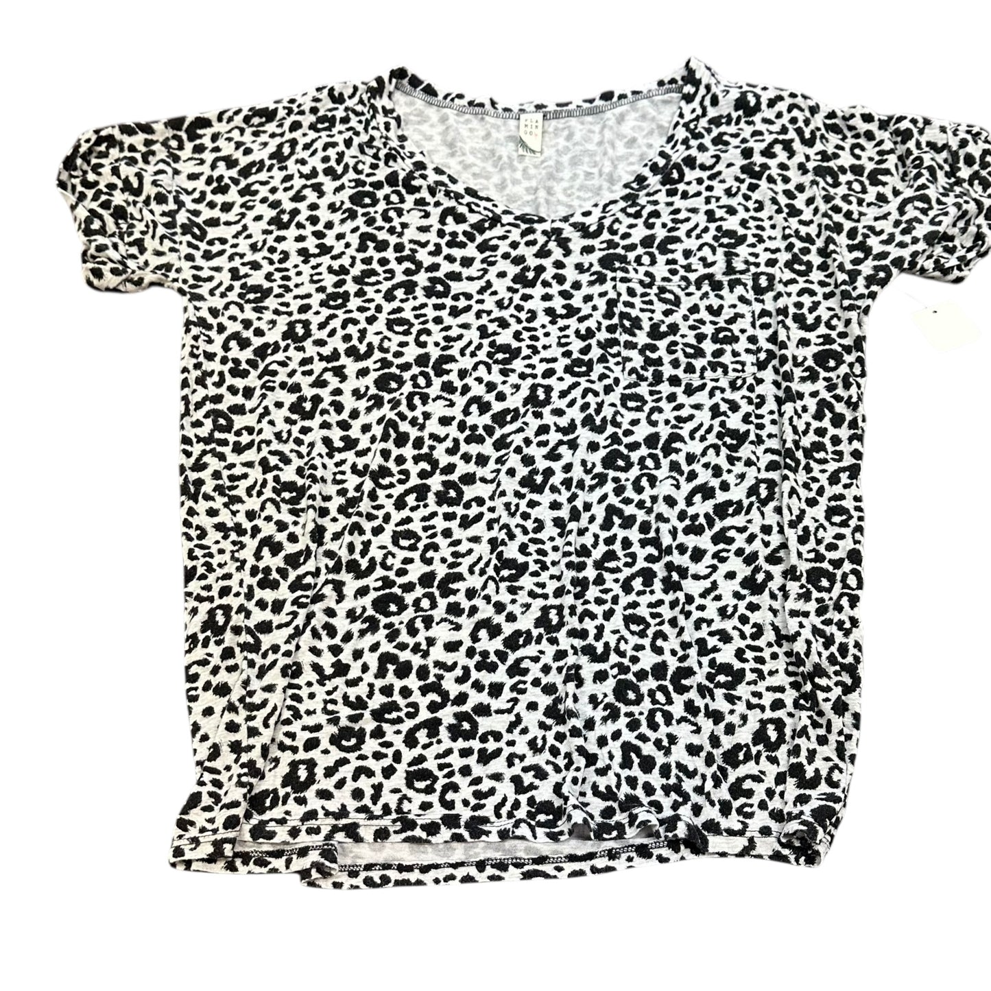 FLAMINGO ANIMAL PRINT TEE 234 MEDIUM