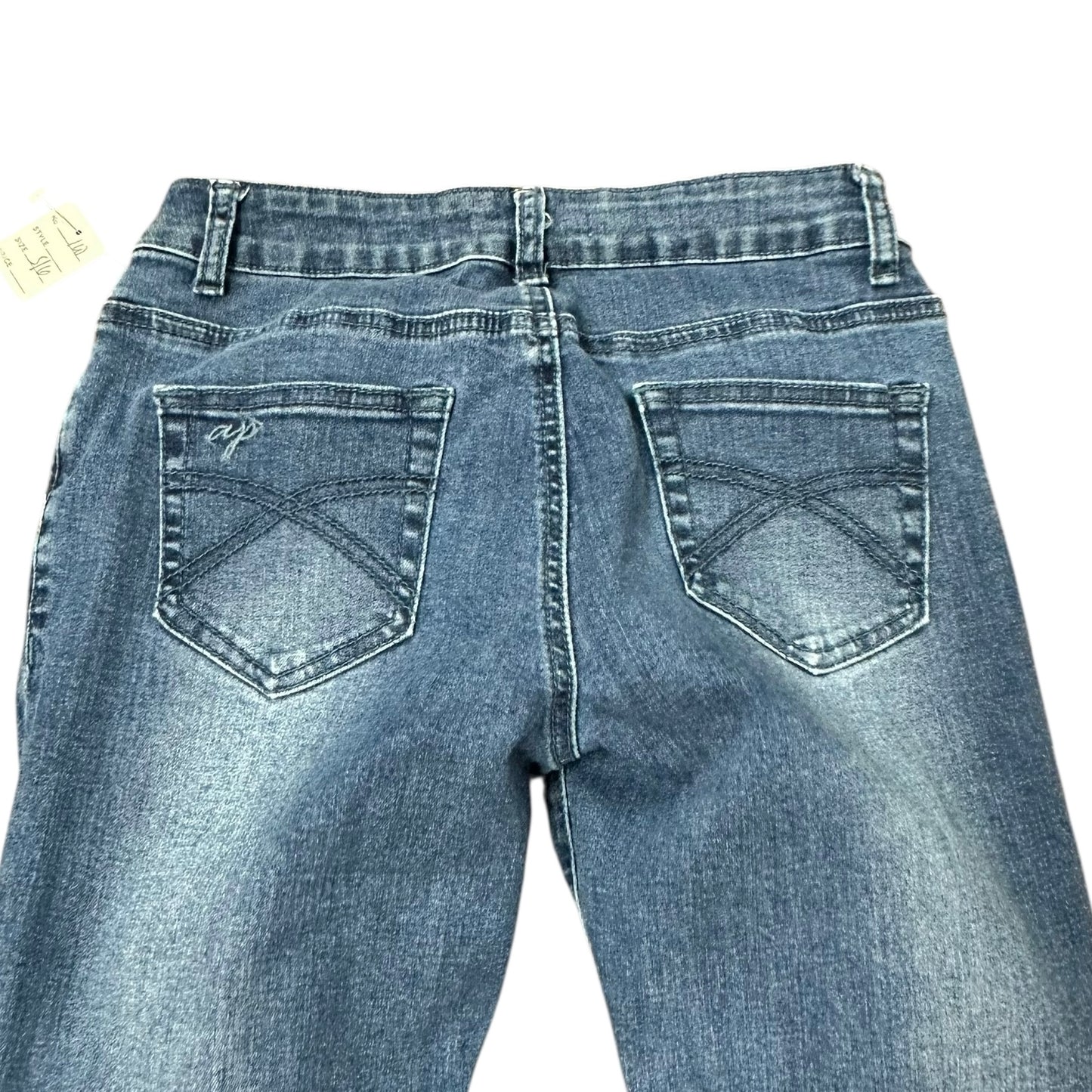 ANGEL + PREMIUM DISTRESSED JEANS W EMBROIDERY 100 SZ 6