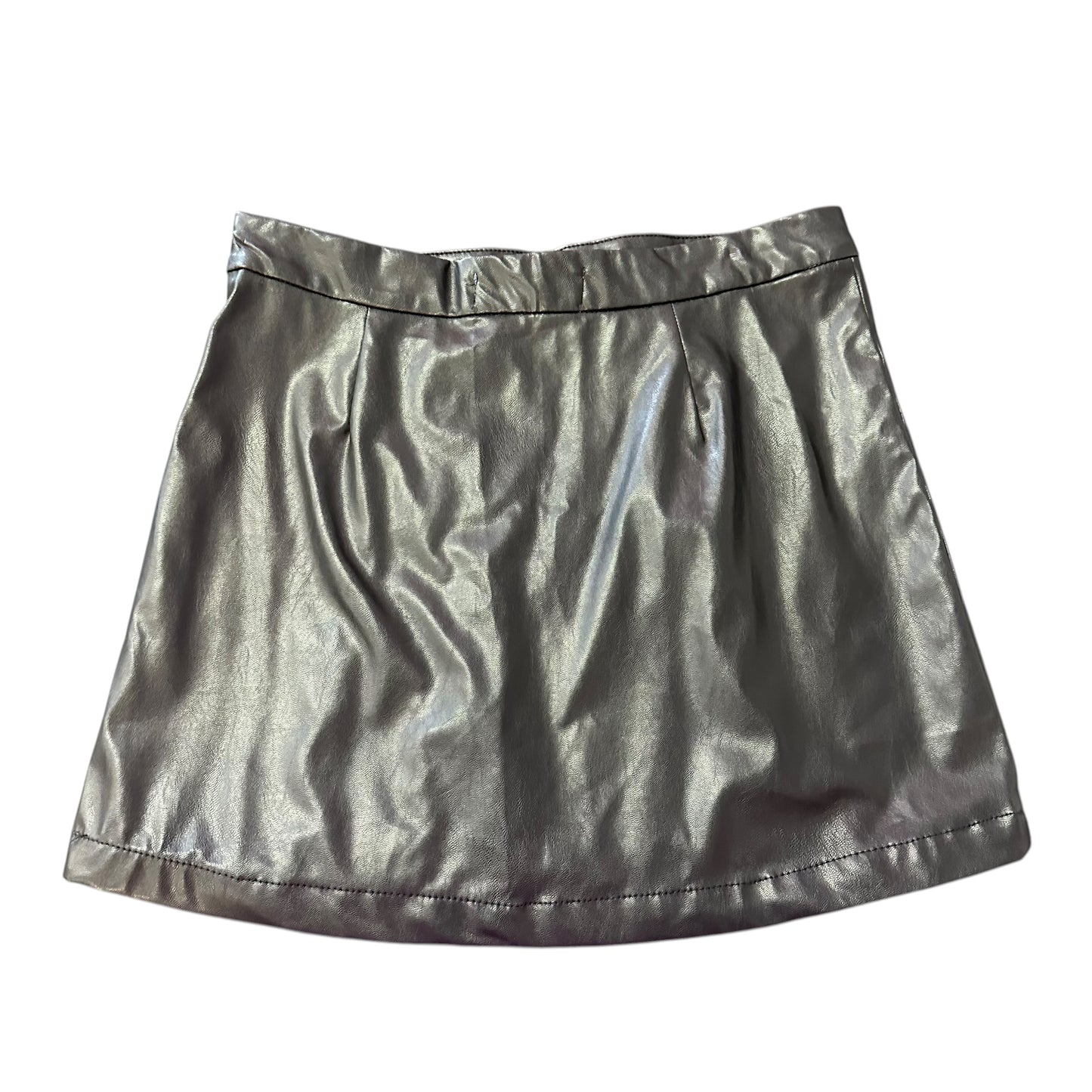 INDIGO RISING FRANCESCAS BLACK FAUX LEATHER SKIRT NWT 143 MEDIUM