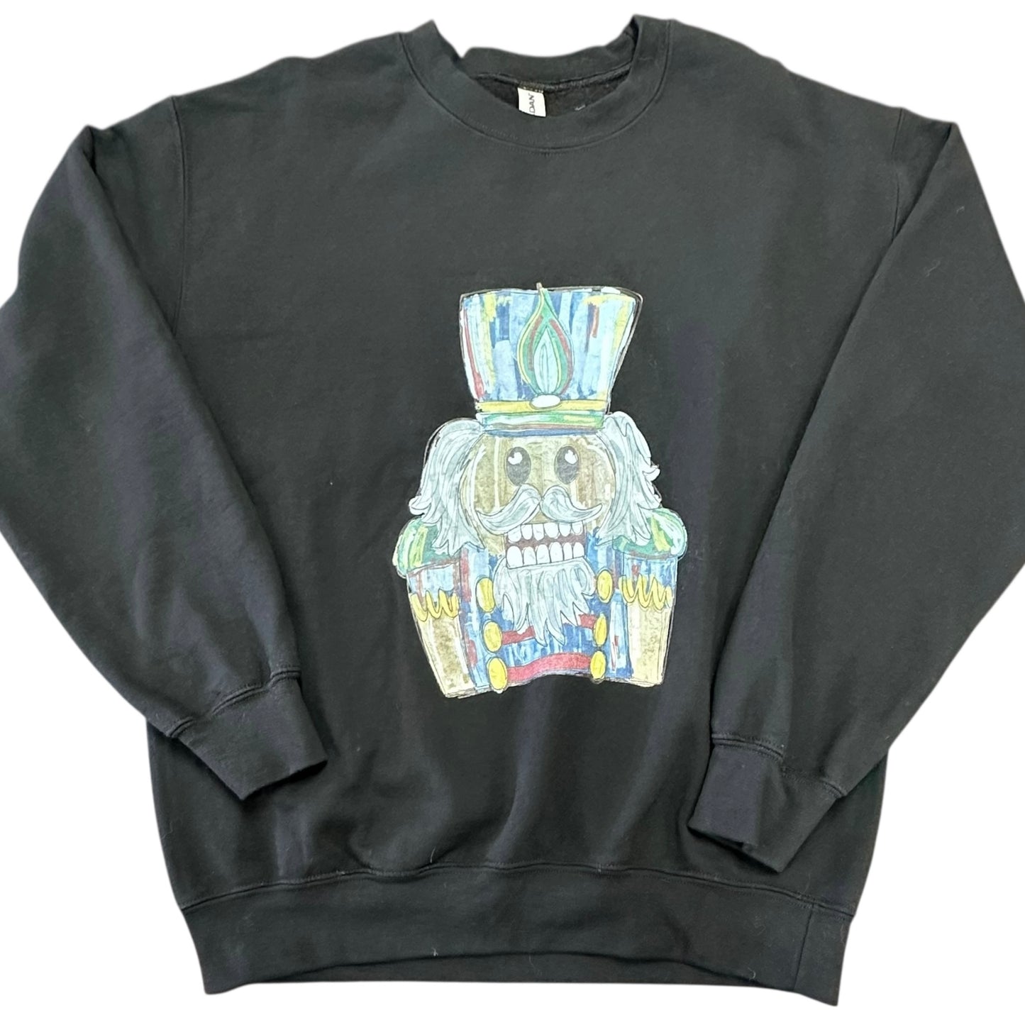 BLACK NUTCRACKER SWEASHIRT 160 MEDIUM