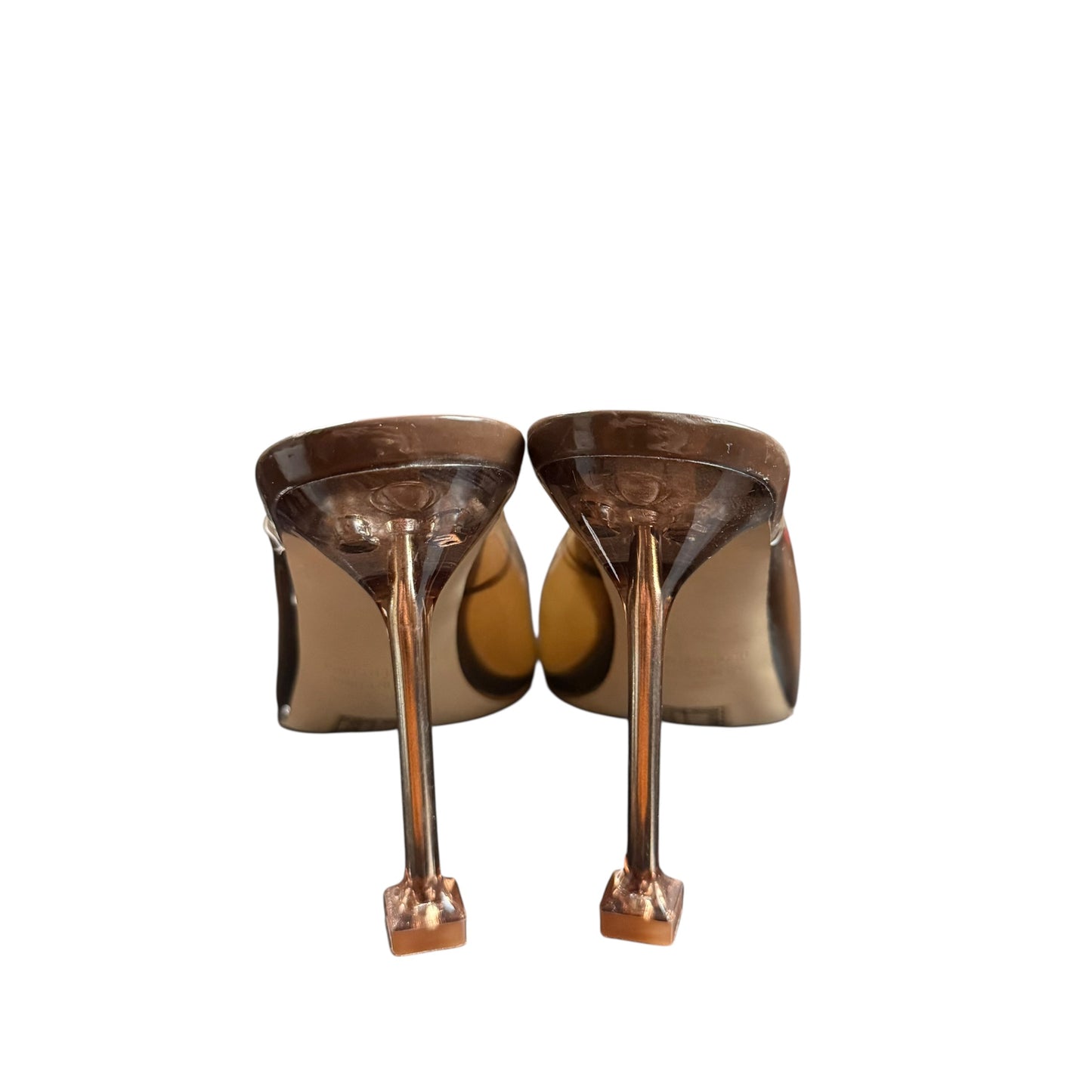 FOREVER 21 SQUARE TOE BROWN HEELS 64 NEW 8.5