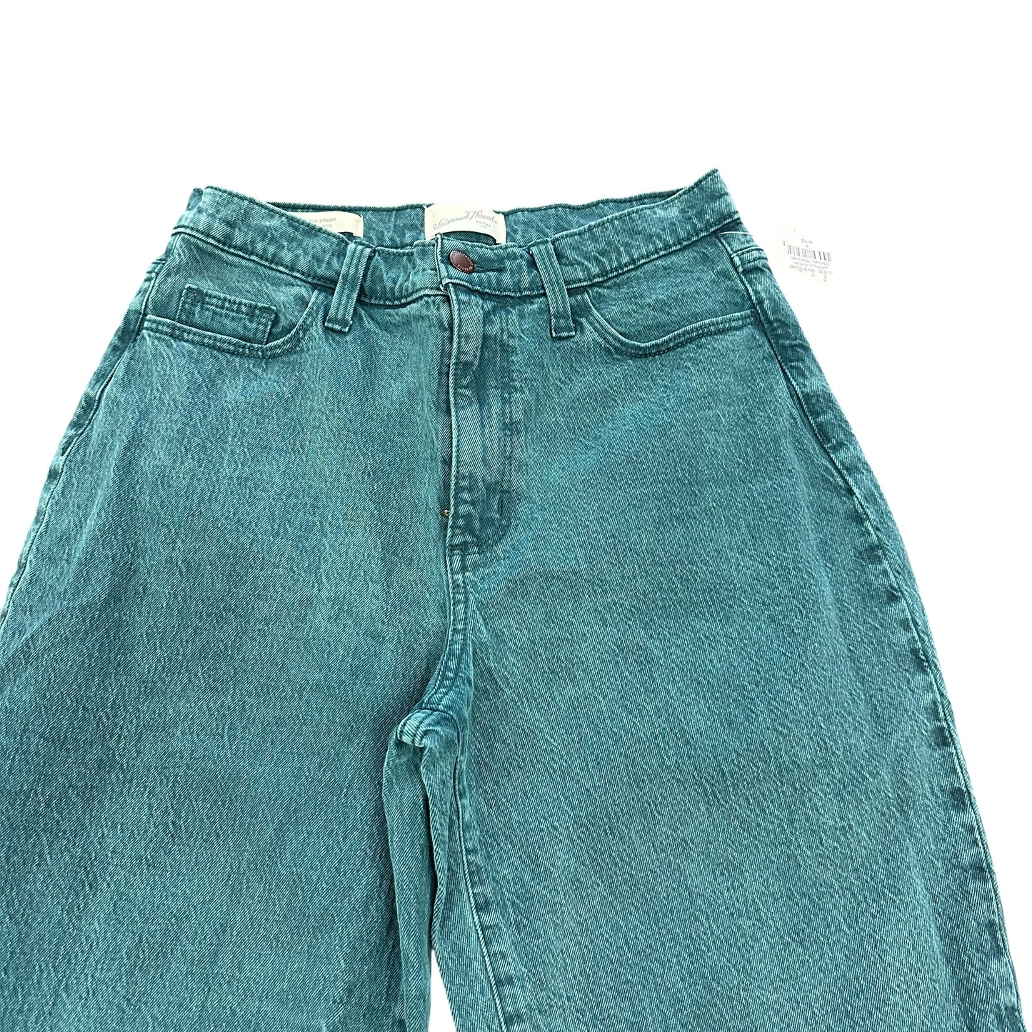 UNIVERSAL THREADS GREEN VINTAGE STRAIGHT JEANS Sz 0/25
