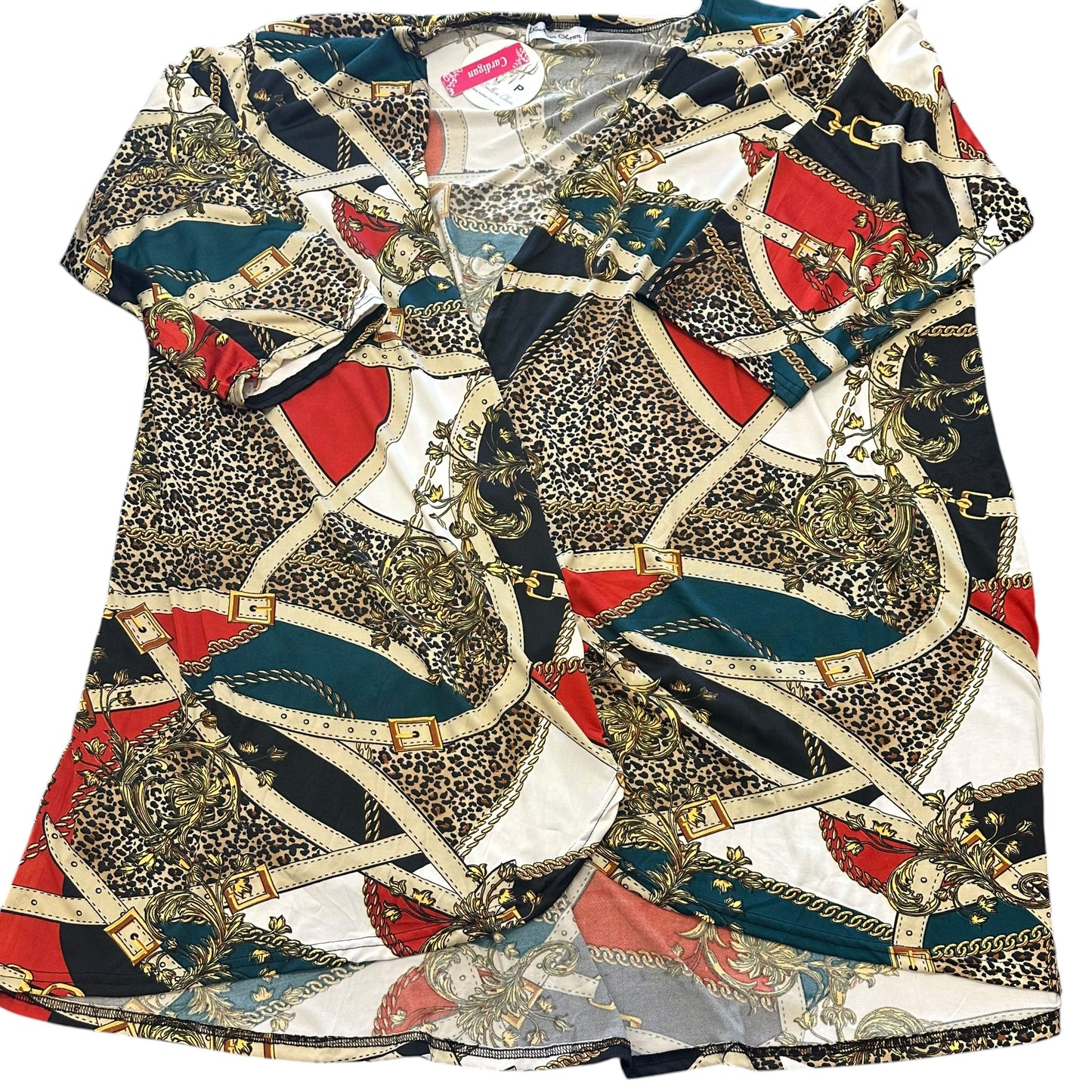 SOUTHERN CHARM COLORFUL CHAINLINK OPEN CARDIGAN NWT 272 1/2X
