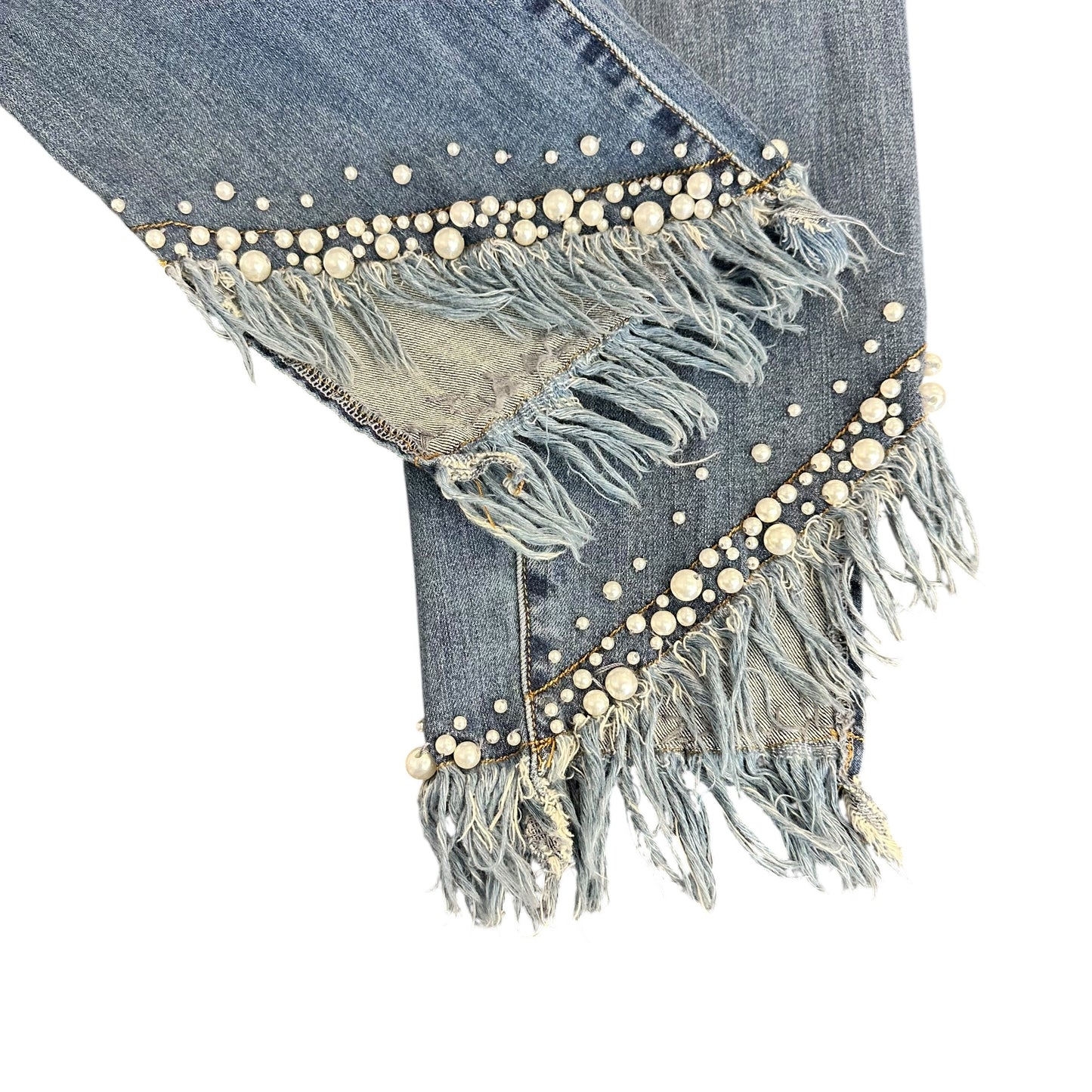 AZI NEW YORK JEANS W PEARLS 255 SZ 6