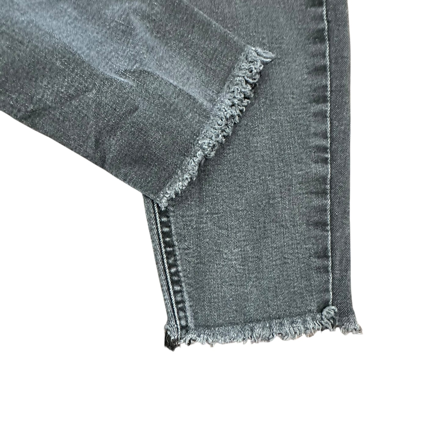 JUST BLACK BLACK SKINNY JEANS RAW HEM 206 SZ 31