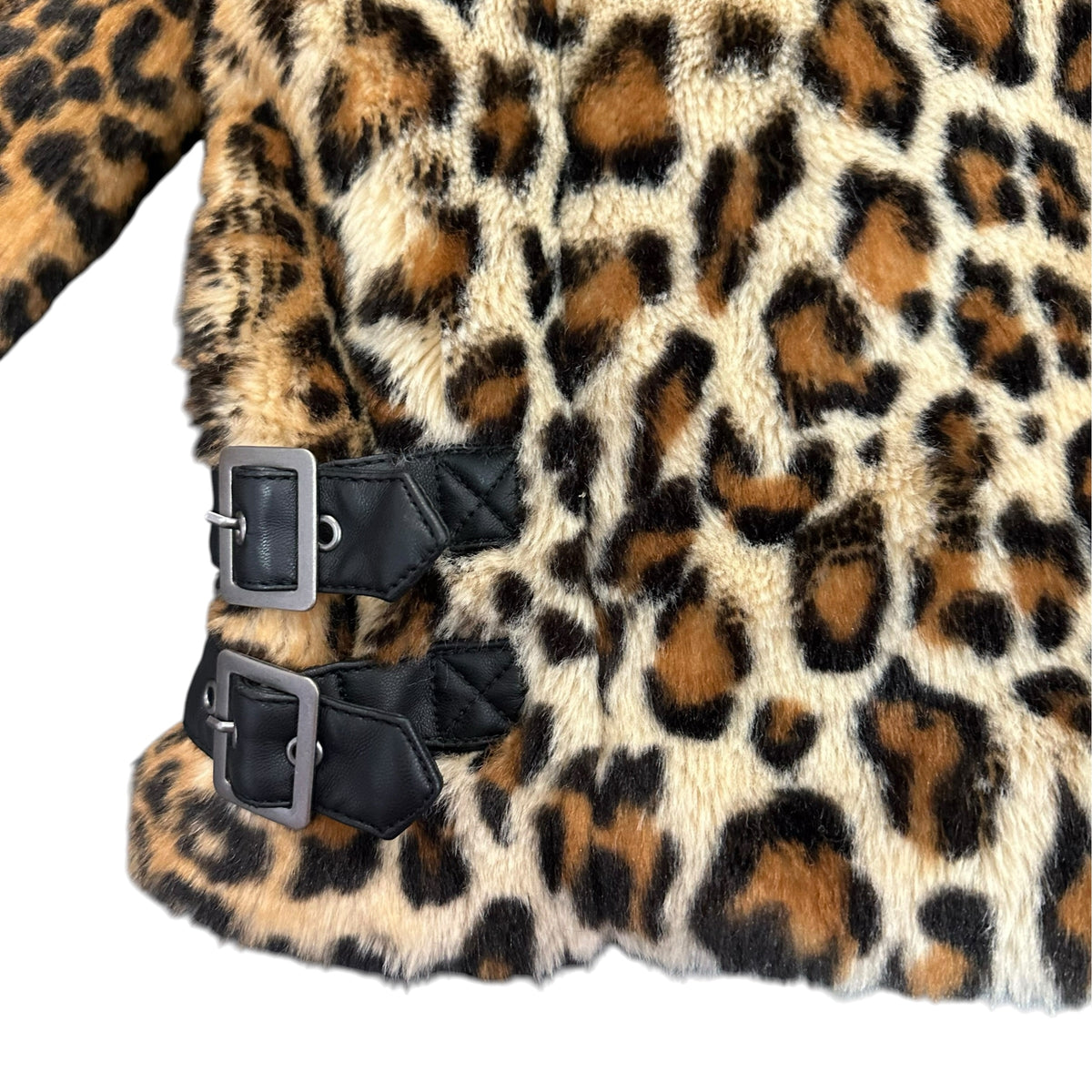 REBECCA MINKOFF ANIMAL FAUX FUR JACKET 289 SMALL