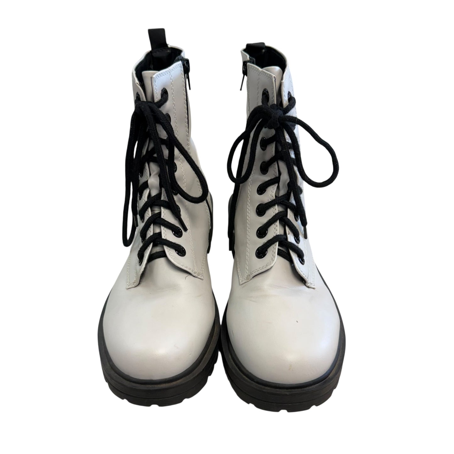 UNR8TED WHITE COMBAT BOOTS 219 SZ 11M