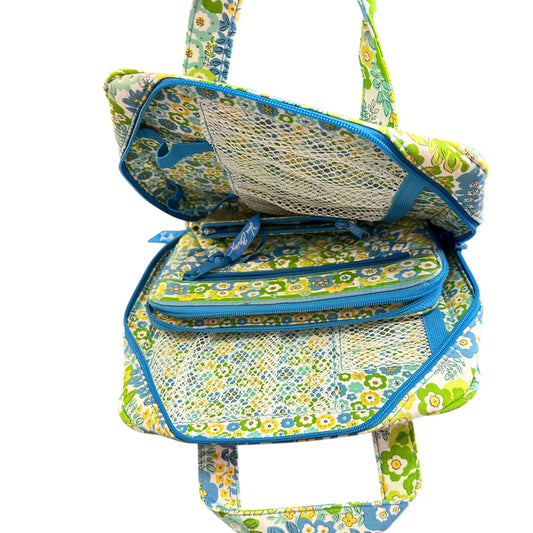 VERA BRADLEY ENGLISH MEADOW TECH ORGANIZER TOTE 258 EUC