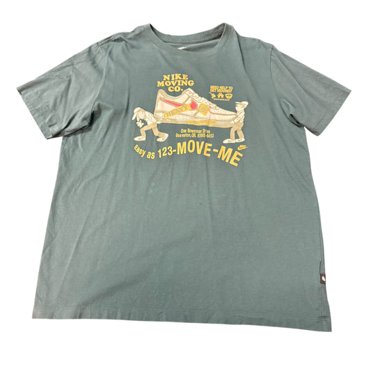 THE NIKE TEE GREEN GRAPHIC TSHIRT 100 LARGE