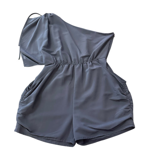 CENTRAL PARK WEST ONE SHOULDER NAVY ROMPER NWT 100 MEDIUM *FLAW