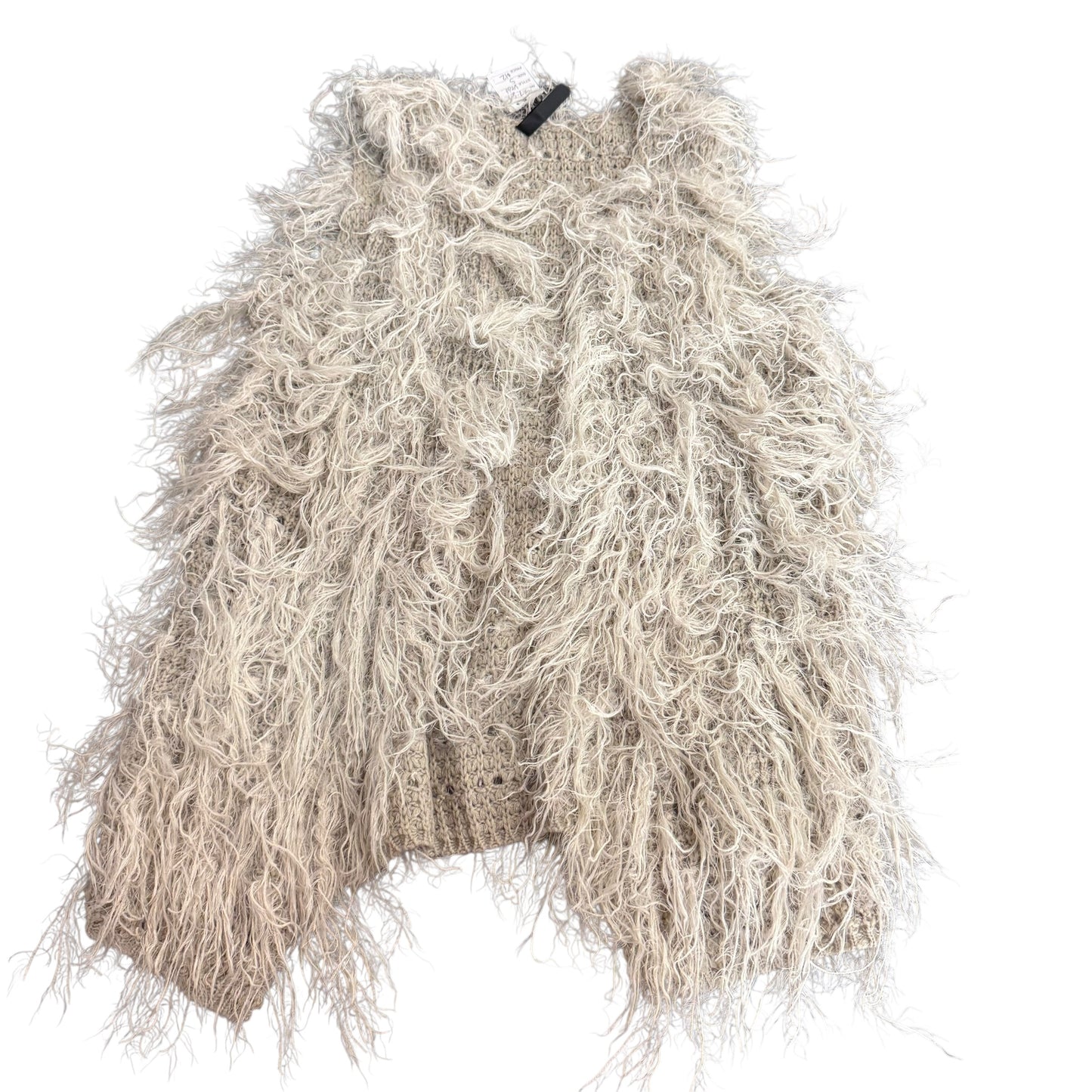 ELAN FAUX FUR BEIGE VEST 27 SMALL
