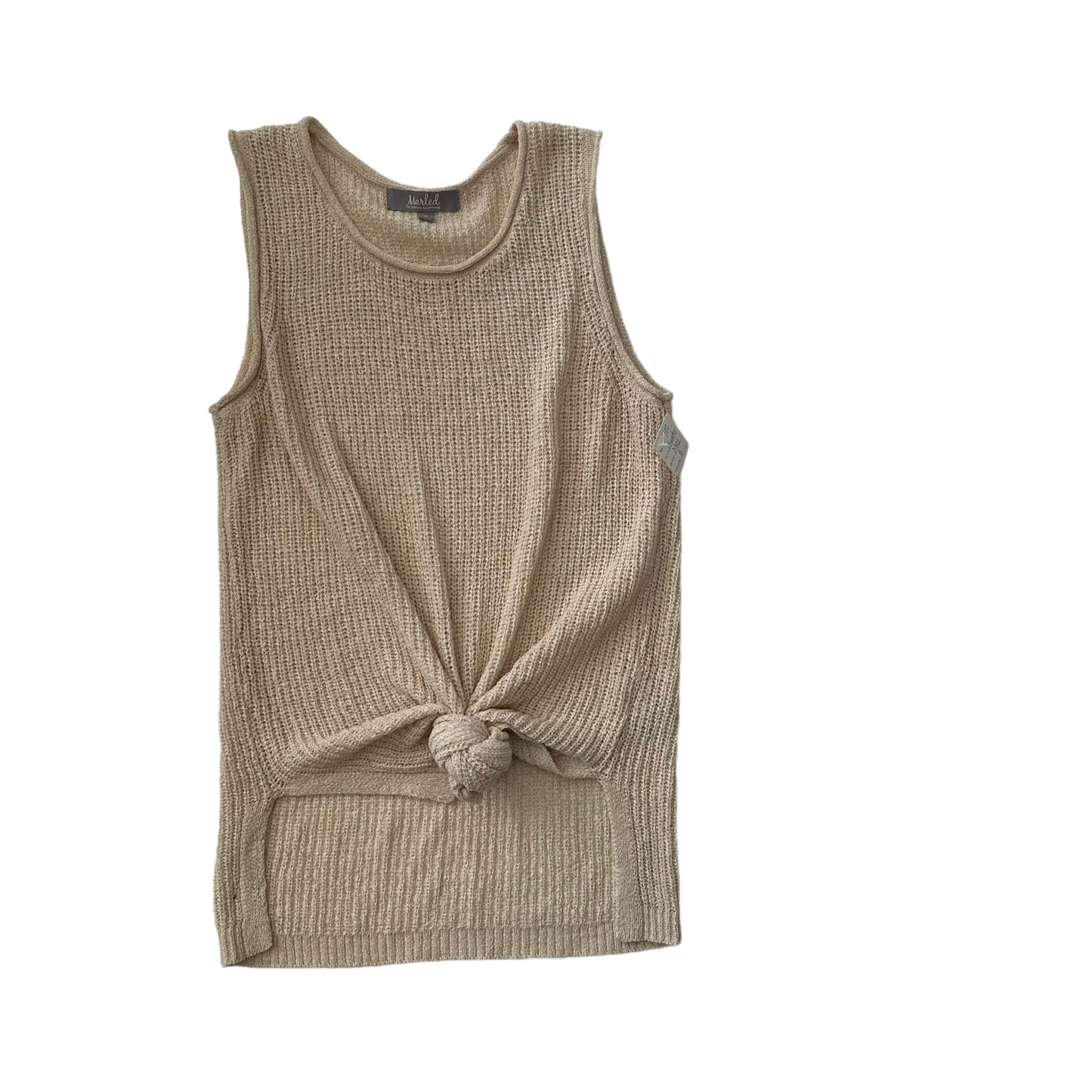 MARLED - TAN FRONT KNOT KNIT TANK