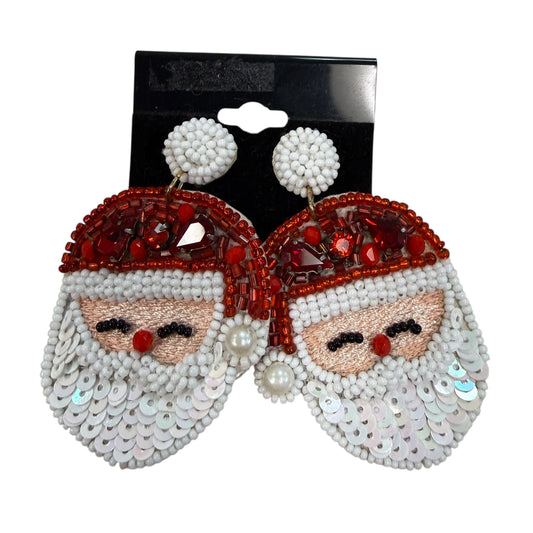 SANTA BEADED CHRISTMAS EARRINGS 39