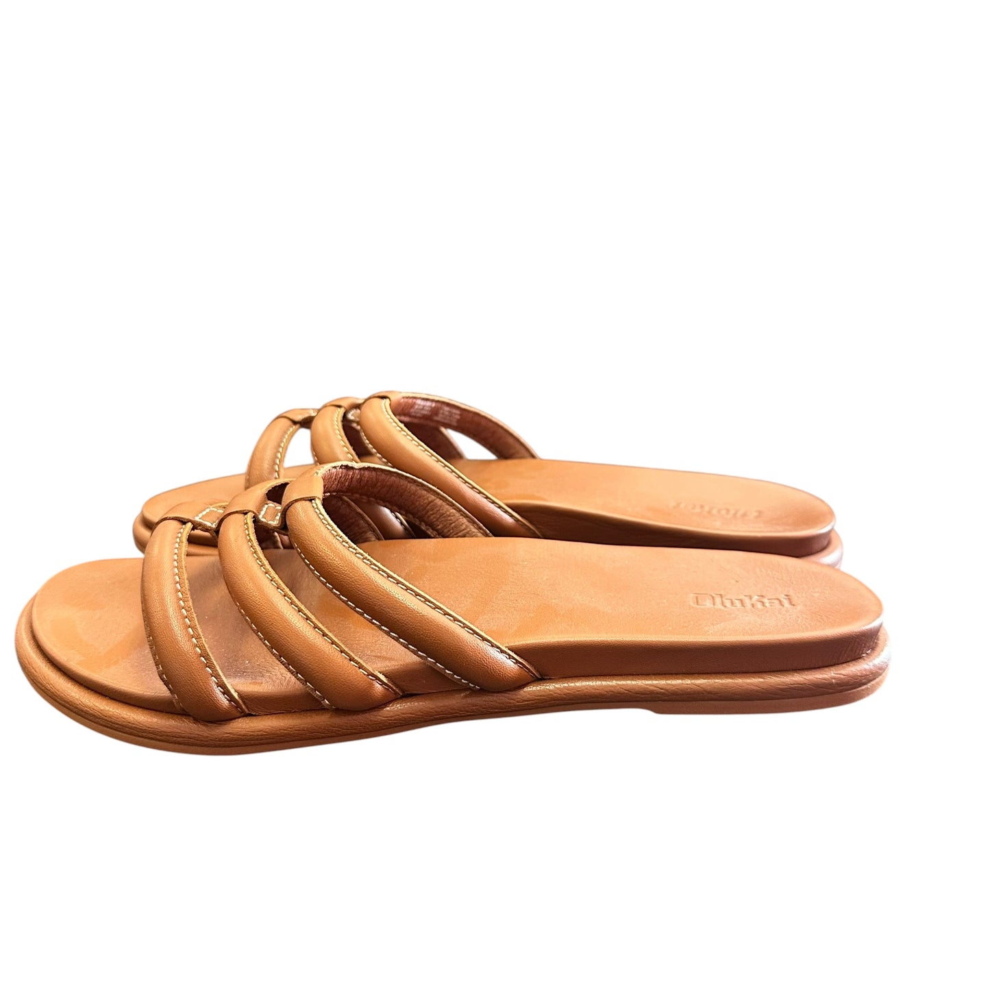 OLUKAI TIARE SLIDE SANDALS BROWN NWB 244 SZ 11
