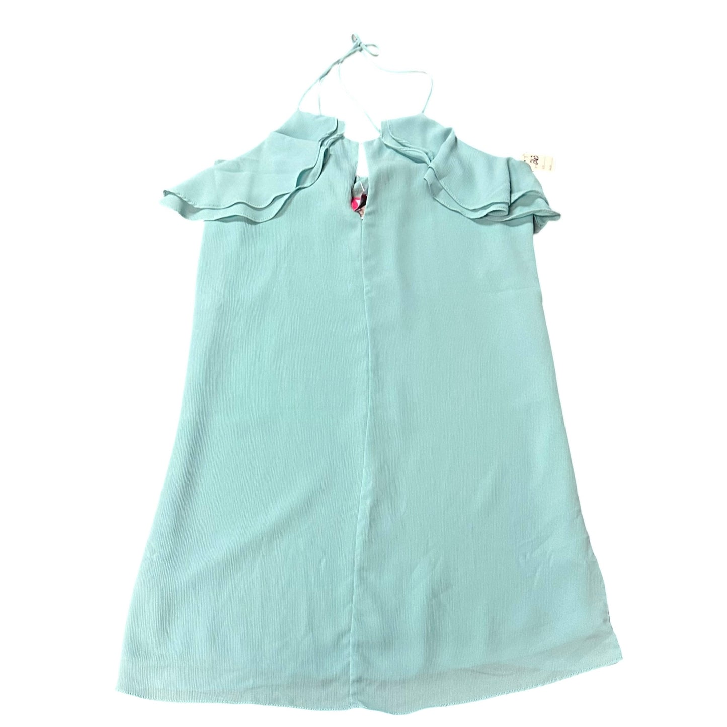 H SQUARED MINI TEAL DRESS RUFFLE 263 SMALL