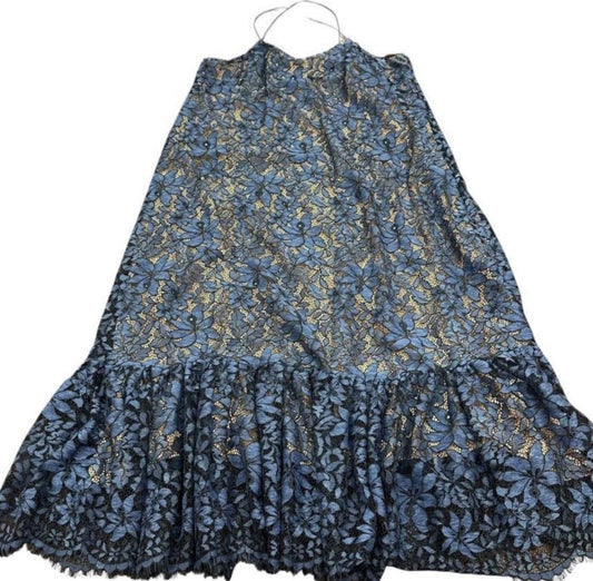 ANTHROPOLOGIE MOULINETTE SOEURS NAVY LACE DRESS NWT $178 Sz 10