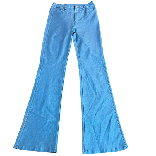 BLUE METALLIC FLARE JEANS 251 SMALL
