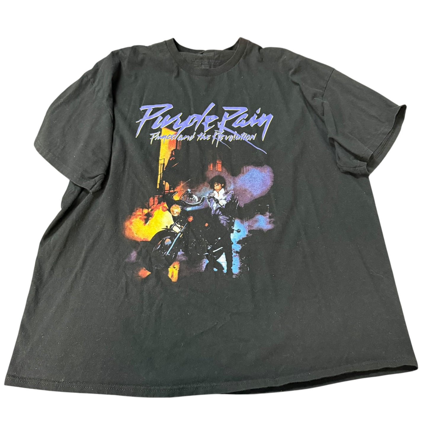 PURPLE RAIN BLACK GRAPHIC TSHIRT 229 2X