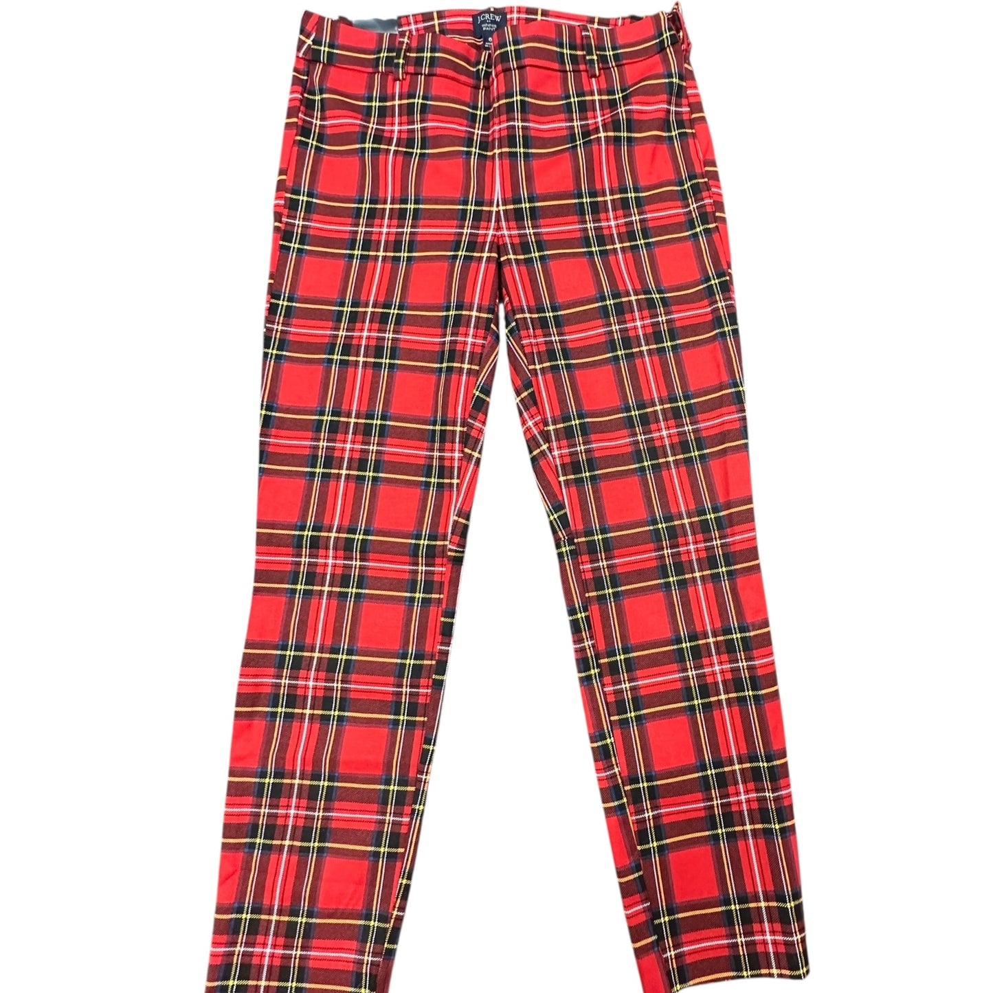 J CREW RED PLAID WINNIE PANT NWT $79 216 SZ 6
